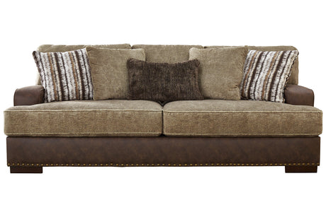 Alesbury Chocolate Sofa from Ashley - Luna Furniture