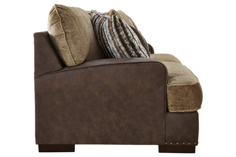 Alesbury Chocolate Sofa from Ashley - Luna Furniture