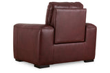 Alessandro Garnet Power Recliner from Ashley - Luna Furniture