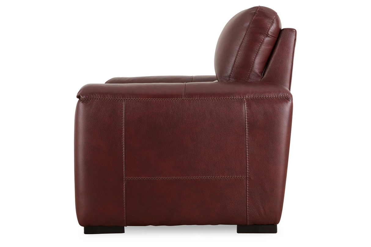 Alessandro Garnet Power Recliner from Ashley - Luna Furniture
