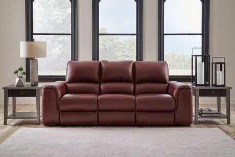 Alessandro Garnet Power Reclining Sofa from Ashley - Luna Furniture