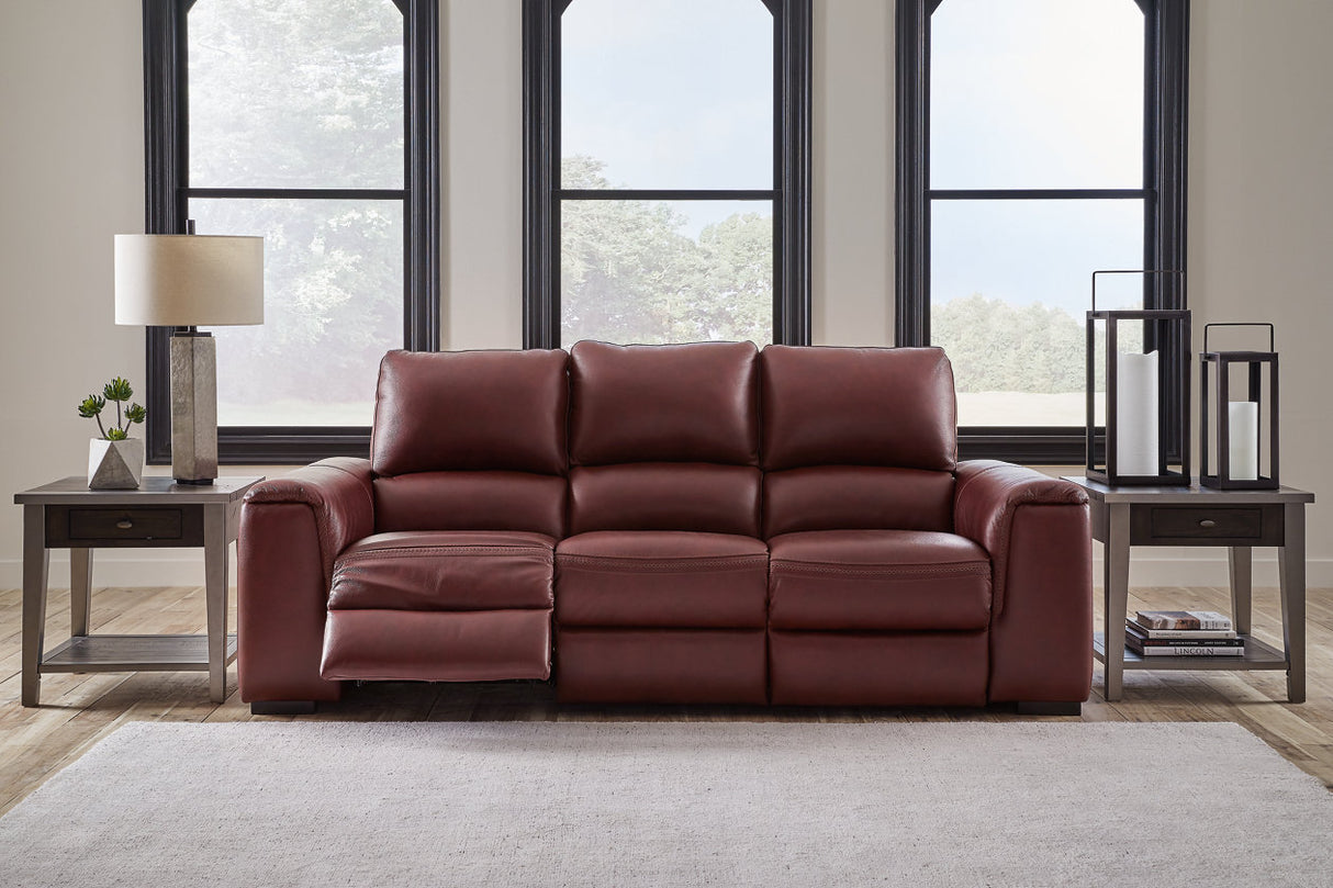 Alessandro Garnet Power Reclining Sofa from Ashley - Luna Furniture