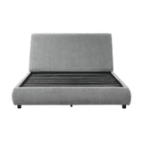 Alford Gray Queen Upholstered Platform Bed from Homelegance - Luna Furniture