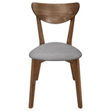Alfredo Natural Walnut and Gray 6-Piece Dining Set from Coaster - Luna Furniture