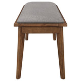 Alfredo Natural Walnut and Gray 6-Piece Dining Set from Coaster - Luna Furniture