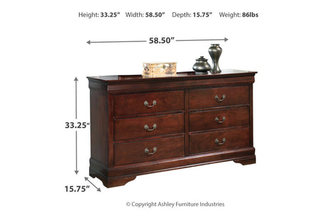 Alisdair Reddish Brown Dresser from Ashley - Luna Furniture