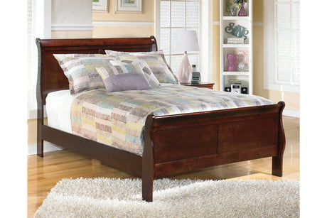 Alisdair Reddish Brown Full Sleigh Bed from Ashley - Luna Furniture