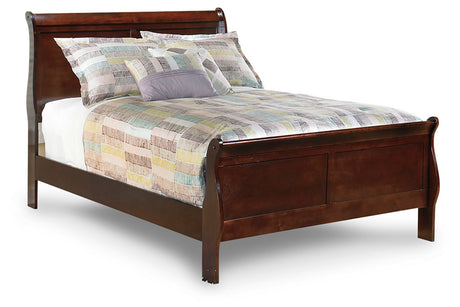 Alisdair Reddish Brown Full Sleigh Bed from Ashley - Luna Furniture