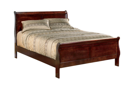 Alisdair Reddish Brown King Sleigh Bed from Ashley - Luna Furniture