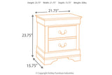 Alisdair Reddish Brown Nightstand from Ashley - Luna Furniture