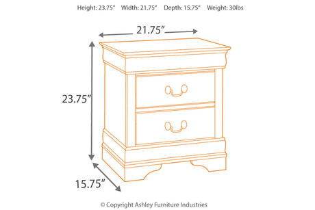 Alisdair Reddish Brown Nightstand from Ashley - Luna Furniture