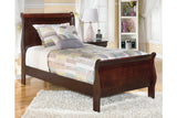 Alisdair Reddish Brown Twin Sleigh Bed from Ashley - Luna Furniture