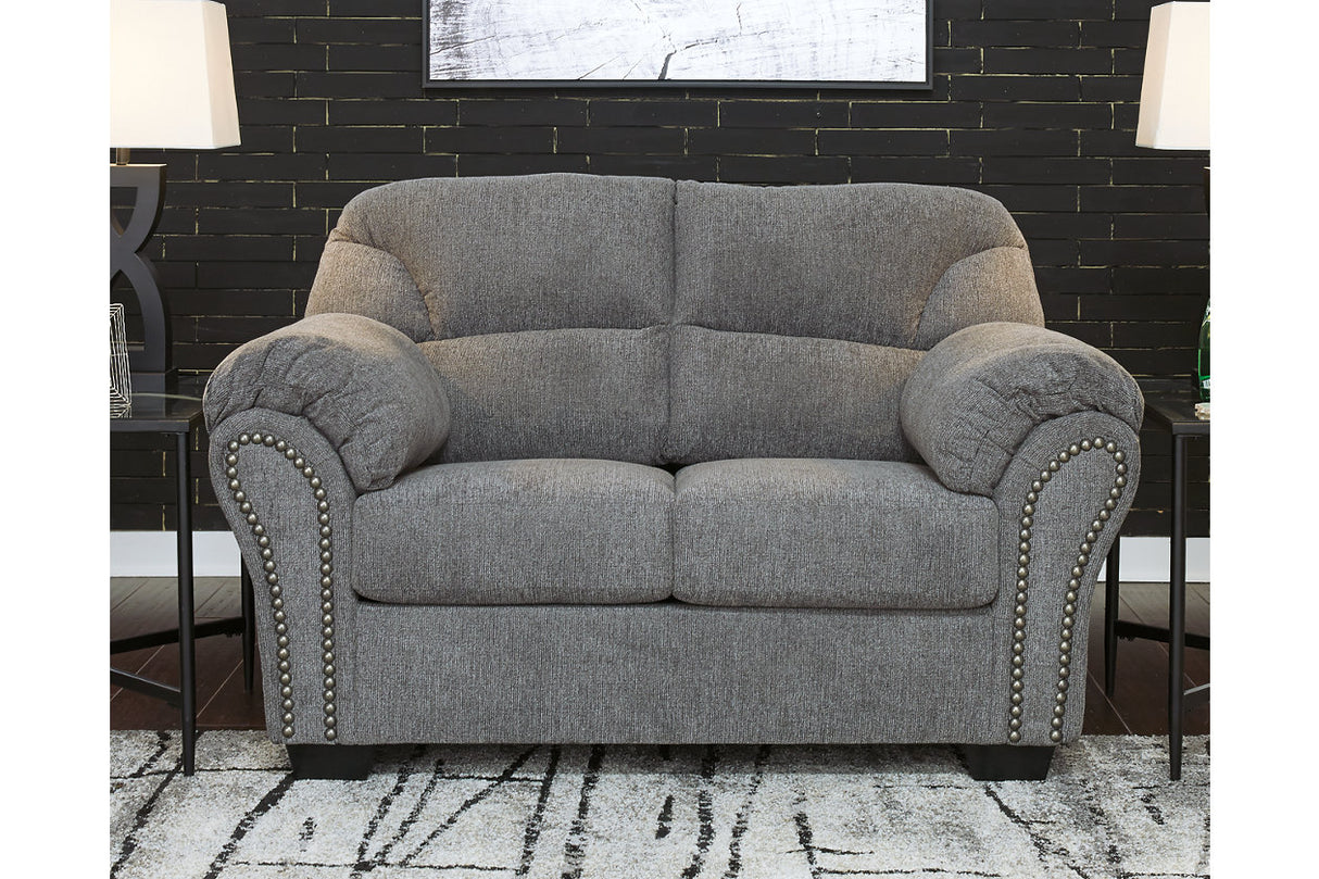 Allmaxx Pewter Loveseat from Ashley - Luna Furniture