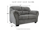 Allmaxx Pewter Loveseat from Ashley - Luna Furniture
