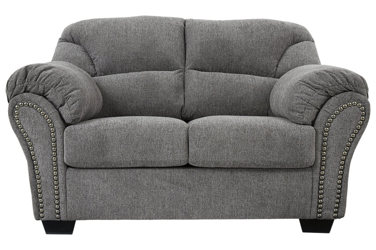 Allmaxx Pewter Loveseat from Ashley - Luna Furniture
