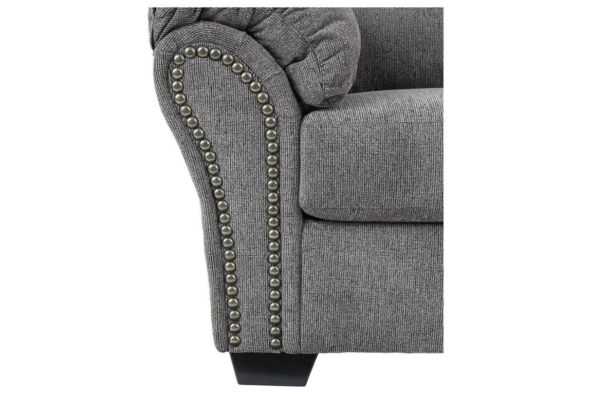 Allmaxx Pewter Loveseat from Ashley - Luna Furniture