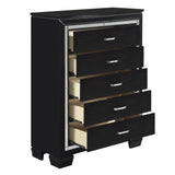 Allura Black Chest from Homelegance - Luna Furniture