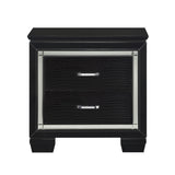 Allura Black LED Upholstered Panel Bedroom Set from Homelegance - Luna Furniture