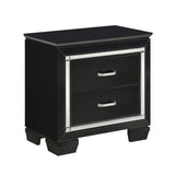 Allura Black LED Upholstered Panel Bedroom Set from Homelegance - Luna Furniture