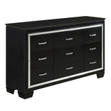 Allura Black LED Upholstered Panel Youth Bedroom Set from Homelegance - Luna Furniture