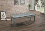 Allura Silver Bedroom Bench from Homelegance - Luna Furniture
