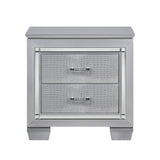 Allura Silver LED Upholstered Panel Bedroom Set from Homelegance - Luna Furniture