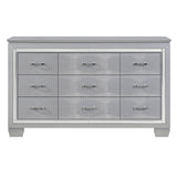 Allura Silver LED Upholstered Panel Bedroom Set from Homelegance - Luna Furniture