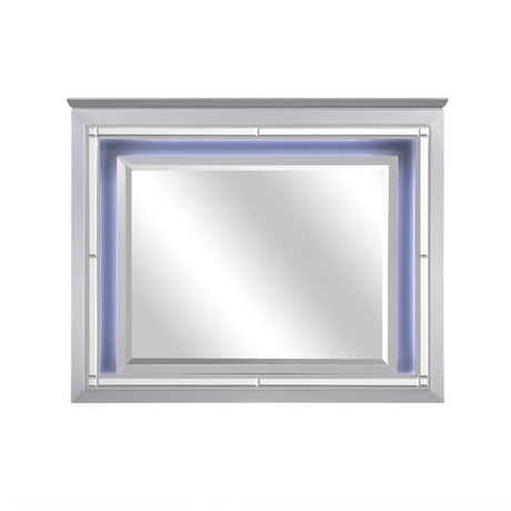 Allura Silver Mirror (Mirror Only) from Homelegance - Luna Furniture