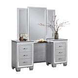 Allura Silver Vanity Dresser with Mirror from Homelegance - Luna Furniture