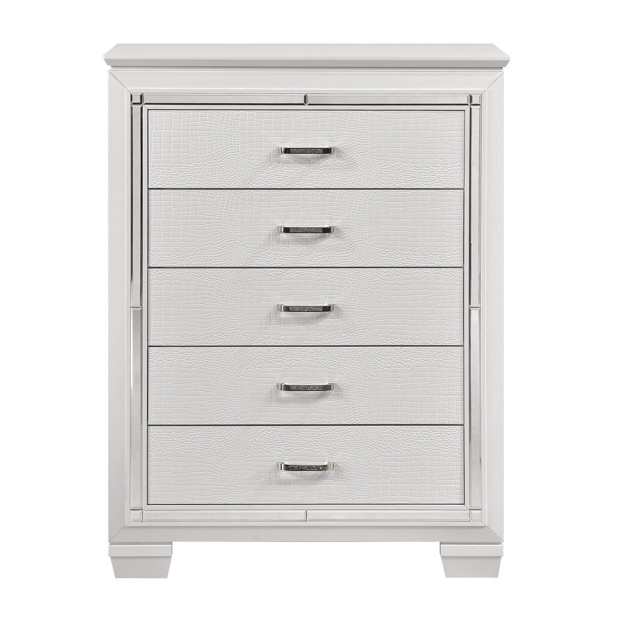 Allura White LED Upholstered Panel Youth Bedroom Set from Homelegance - Luna Furniture