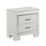 Allura White Nightstand from Homelegance - Luna Furniture