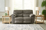 Alphons Putty Reclining Loveseat from Ashley - Luna Furniture