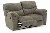 Alphons Putty Reclining Loveseat from Ashley - Luna Furniture