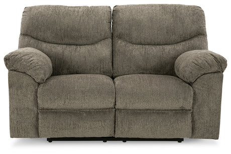 Alphons Putty Reclining Loveseat from Ashley - Luna Furniture