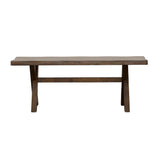 Alston Knotty Nutmeg X-Shaped Dining Bench from Coaster - Luna Furniture