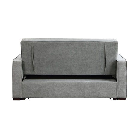 Alta Gray Convertible Studio Sofa with Pull-out Bed from Homelegance - Luna Furniture