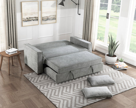 Alta Gray Convertible Studio Sofa with Pull-out Bed from Homelegance - Luna Furniture