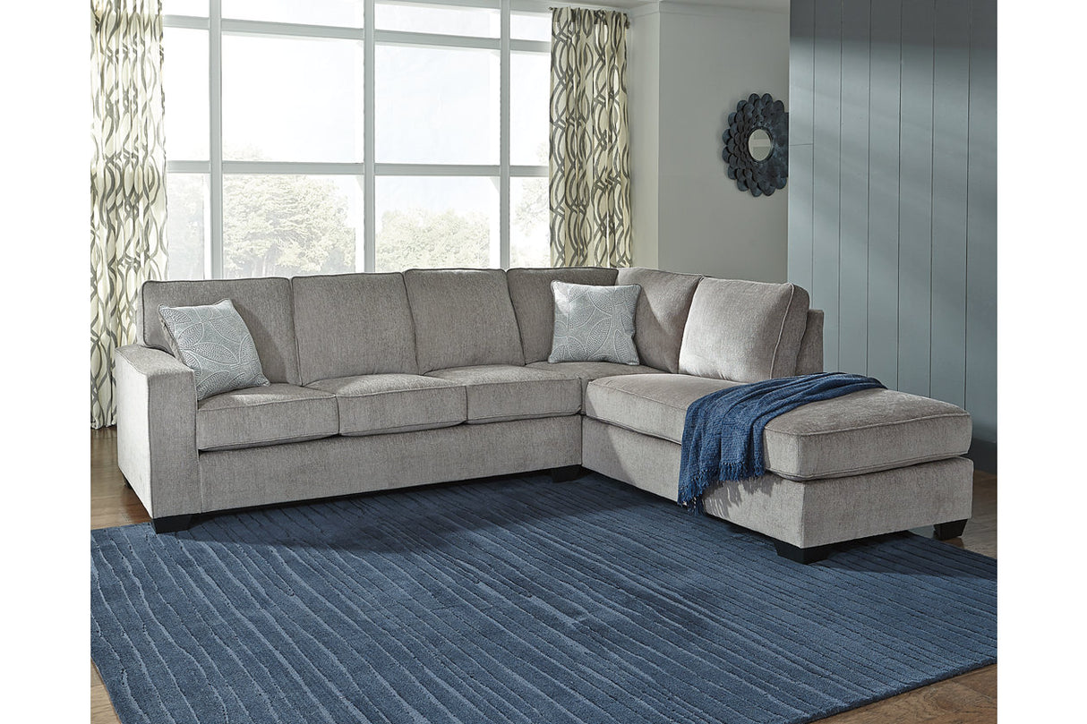 Altari Alloy 2-Piece RAF Chaise Sectional from Ashley - Luna Furniture