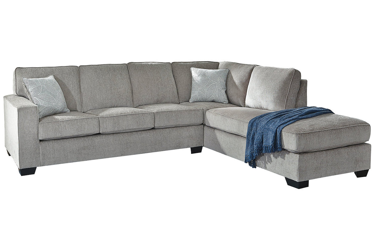 Altari Alloy 2-Piece RAF Chaise Sectional from Ashley - Luna Furniture