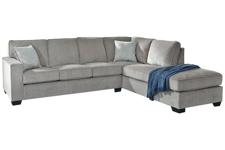 Altari Alloy 2-Piece RAF Chaise Sectional from Ashley - Luna Furniture