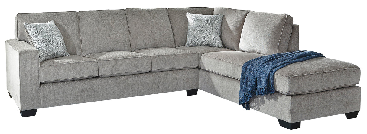 Altari Alloy 2-Piece RAF Chaise Sleeper Sectional from Ashley - Luna Furniture