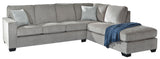 Altari Alloy 2-Piece RAF Chaise Sleeper Sectional from Ashley - Luna Furniture