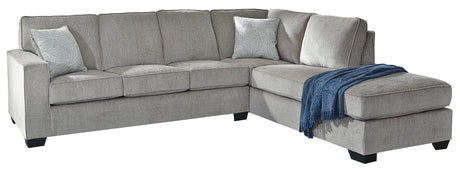 Altari Alloy 2-Piece RAF Chaise Sleeper Sectional from Ashley - Luna Furniture