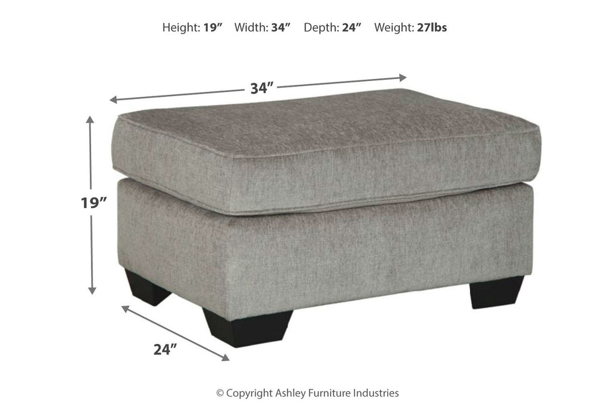 Altari Alloy Ottoman from Ashley - Luna Furniture
