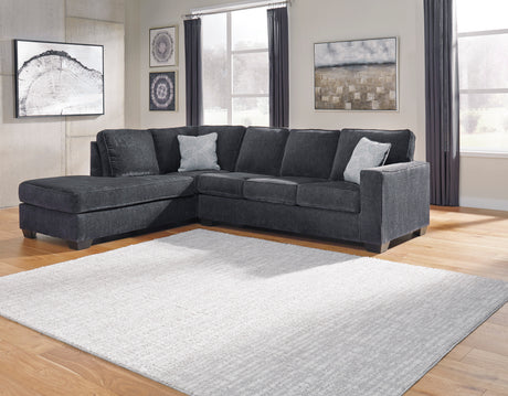 Altari Slate 2-Piece LAF Chaise Sleeper Sectional from Ashley - Luna Furniture