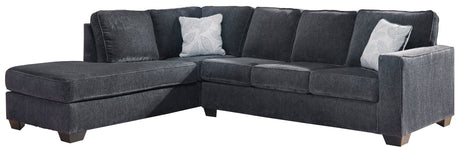 Altari Slate 2-Piece LAF Chaise Sleeper Sectional from Ashley - Luna Furniture