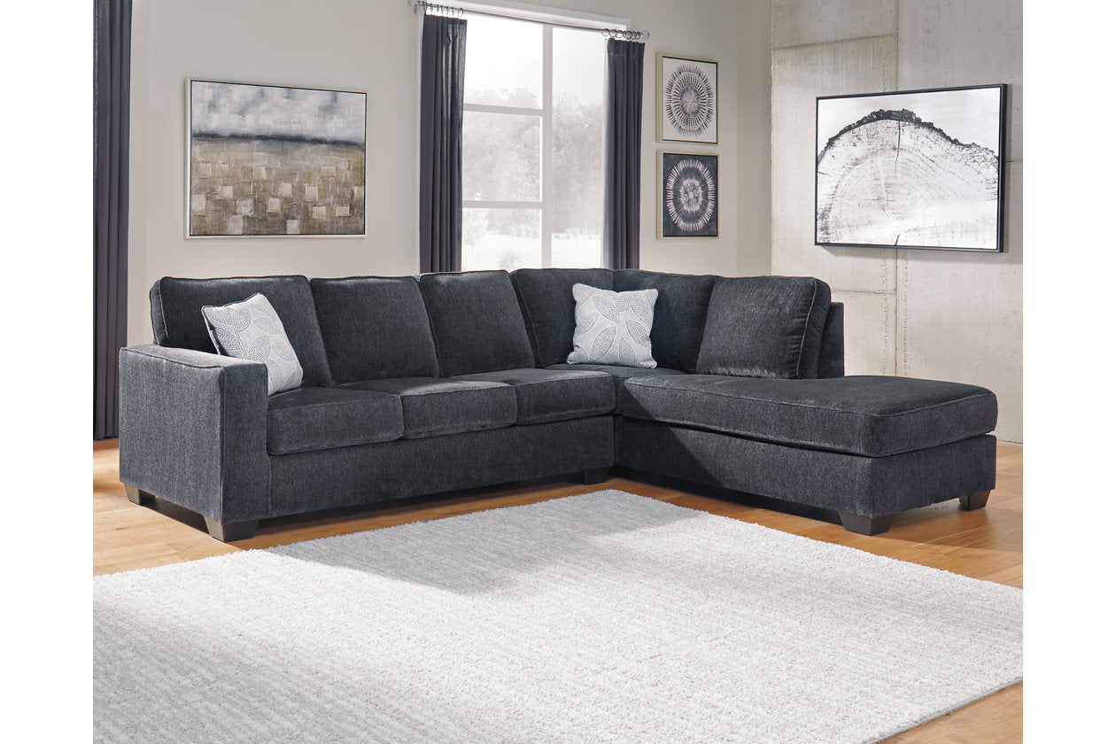 Altari Slate 2-Piece Sectional with Chaise – Luna Furniture