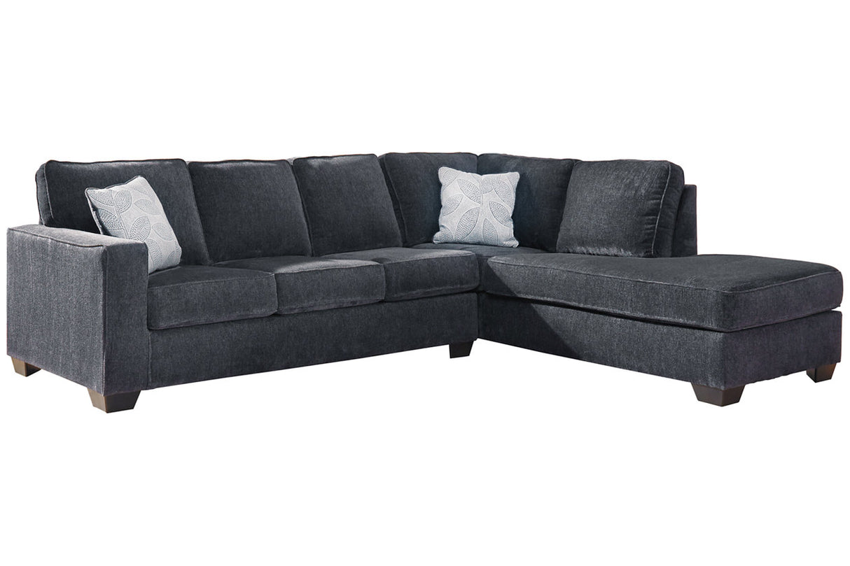 Altari Slate 2-Piece RAF Chaise Sectional from Ashley - Luna Furniture