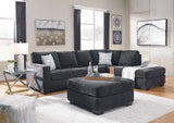 Altari Slate 2-Piece RAF Chaise Sleeper Sectional from Ashley - Luna Furniture
