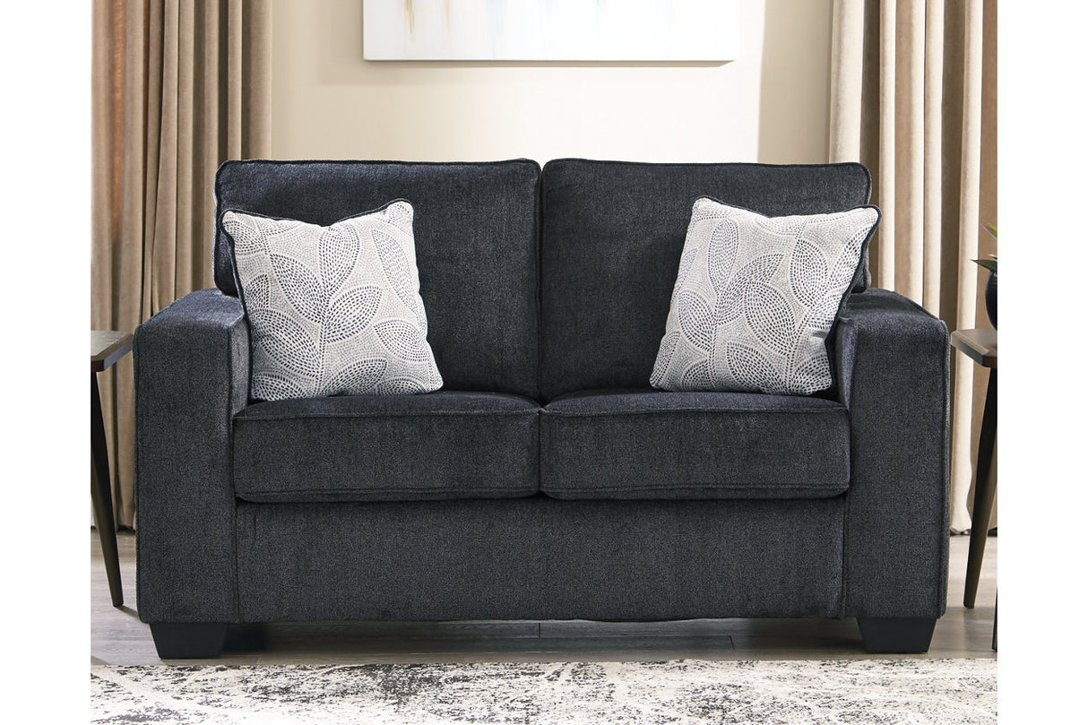 Altari Slate Loveseat from Ashley - Luna Furniture